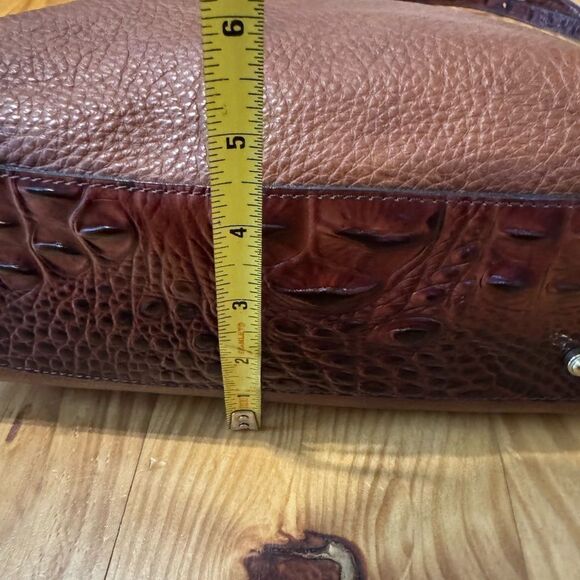 Brahmin Mini Arno Tri-Color Brown Leather Hand Shoulder Bag Melbourne - Picture 12 of 16